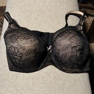 Cacique Black/Nude 42DDD bra